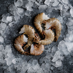 Frozen Black Tiger Shrimp - Easy Peel - 6/8 Shrimps per lb.